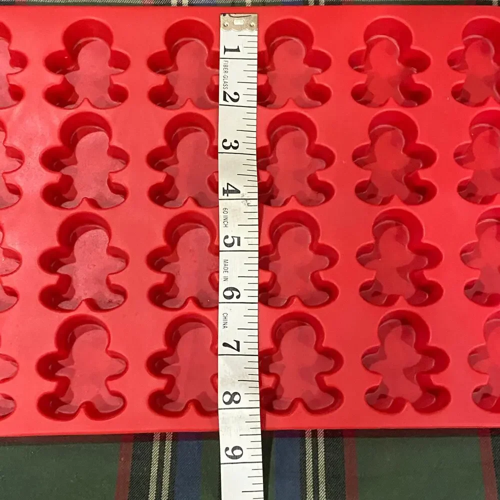 Wilton Ginger Bread‎ Boy Red Silicone 4x6 Baking Mold